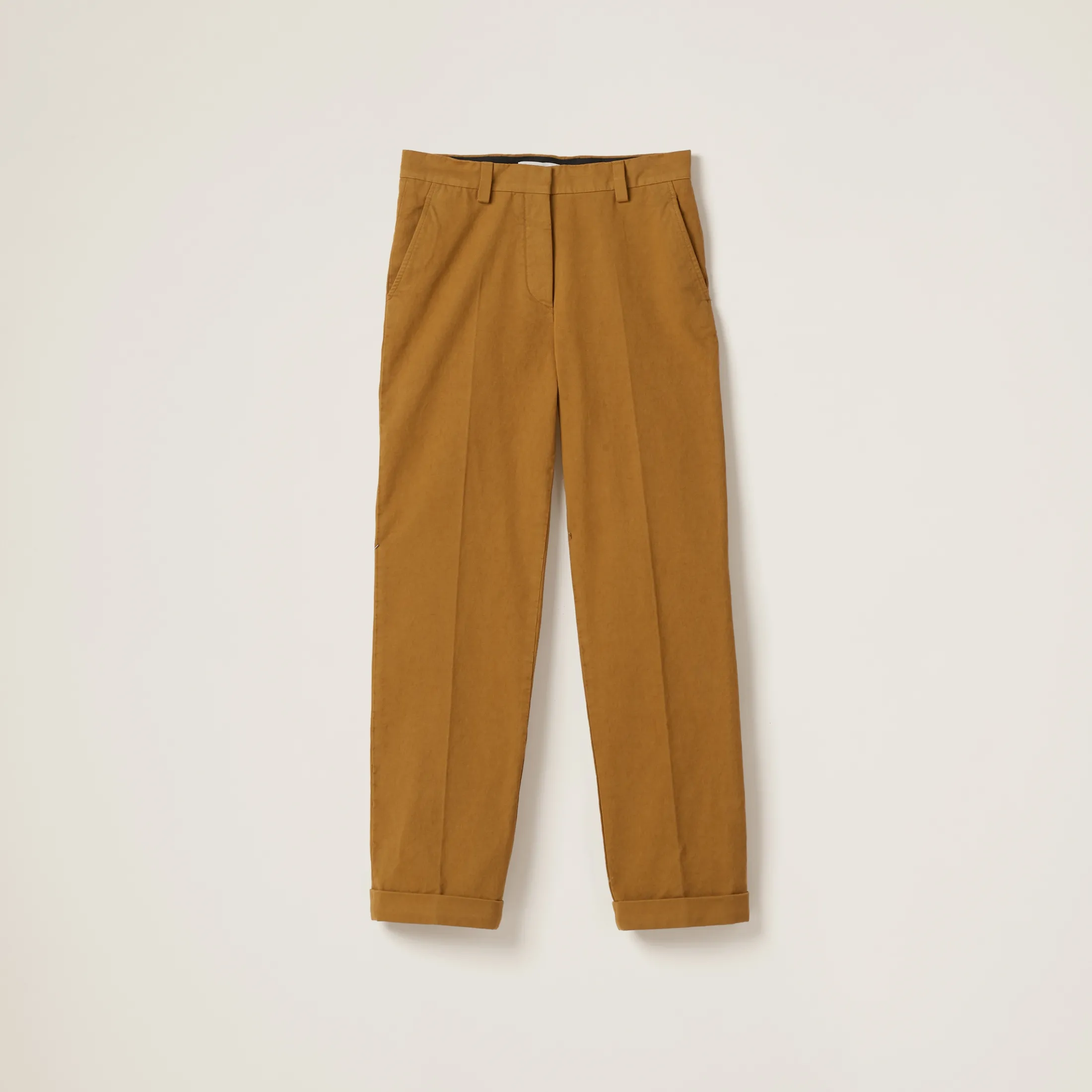 Ochre Gabardine Pants | Miu Miu
