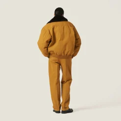 Ochre Gabardine Pants | Miu Miu