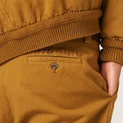 Ochre Gabardine Pants | Miu Miu