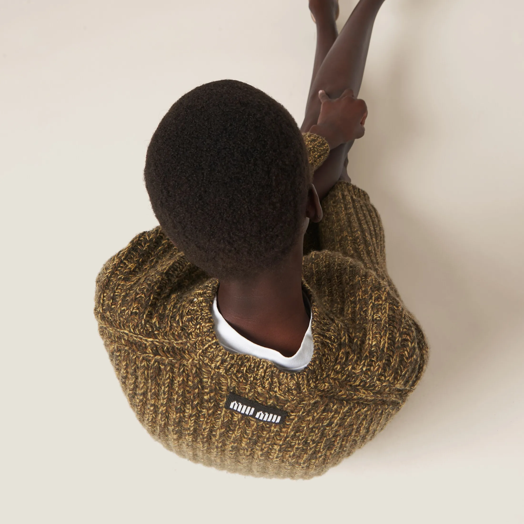 Olive Green Wool And Cashmere Sweater | Miu Miu