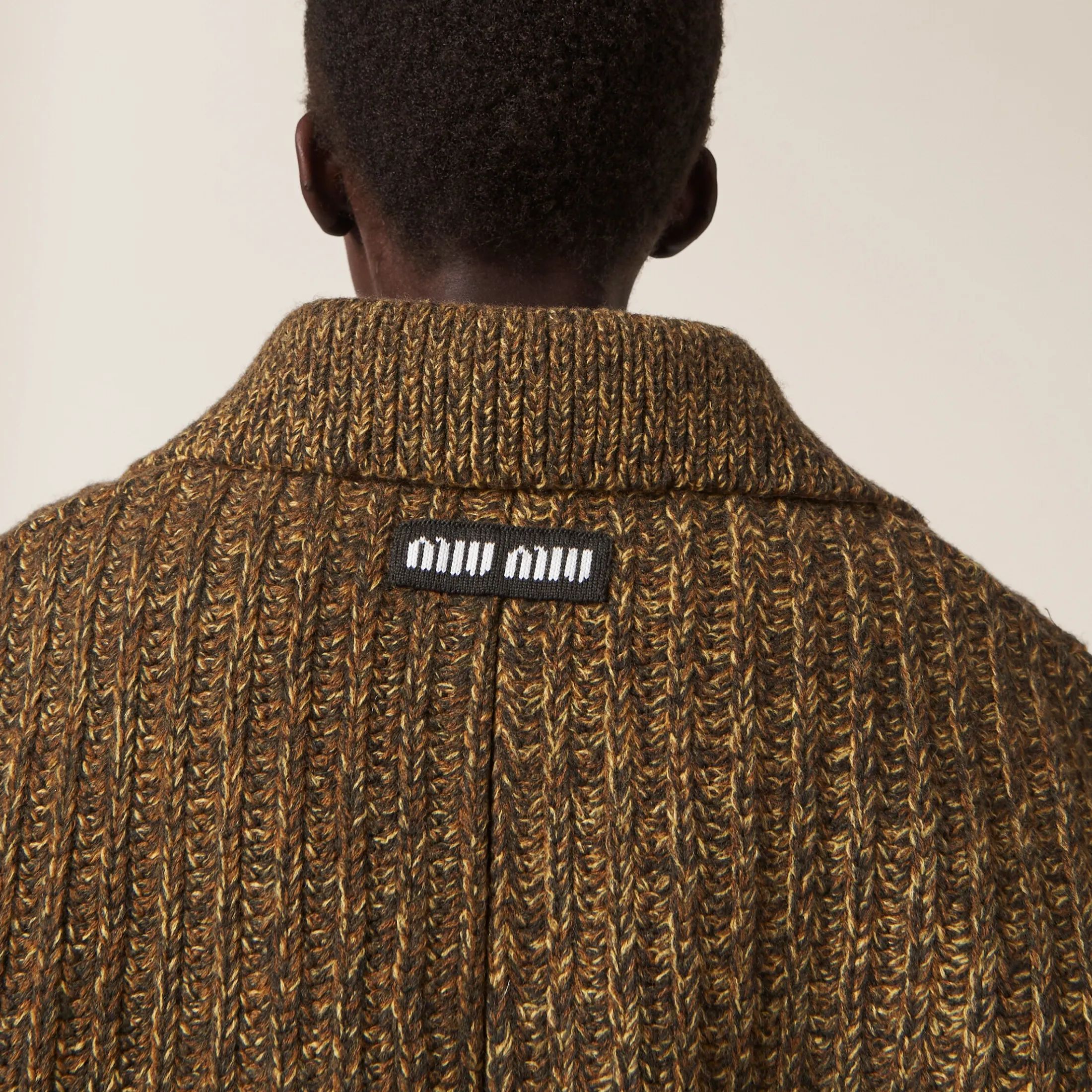 Olive Green Wool And Cotton Jacket | Miu Miu
