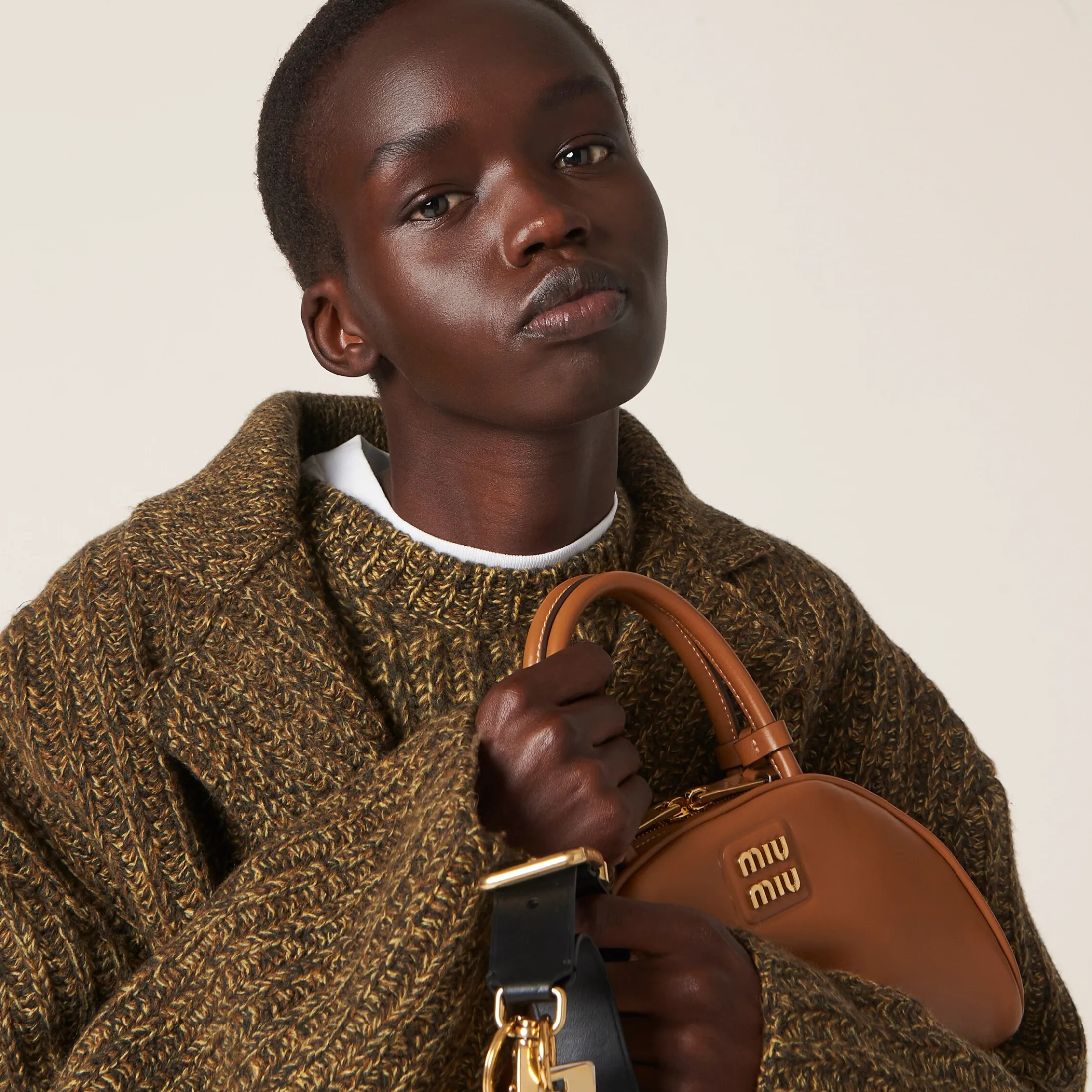 Olive Green Wool And Cotton Jacket | Miu Miu