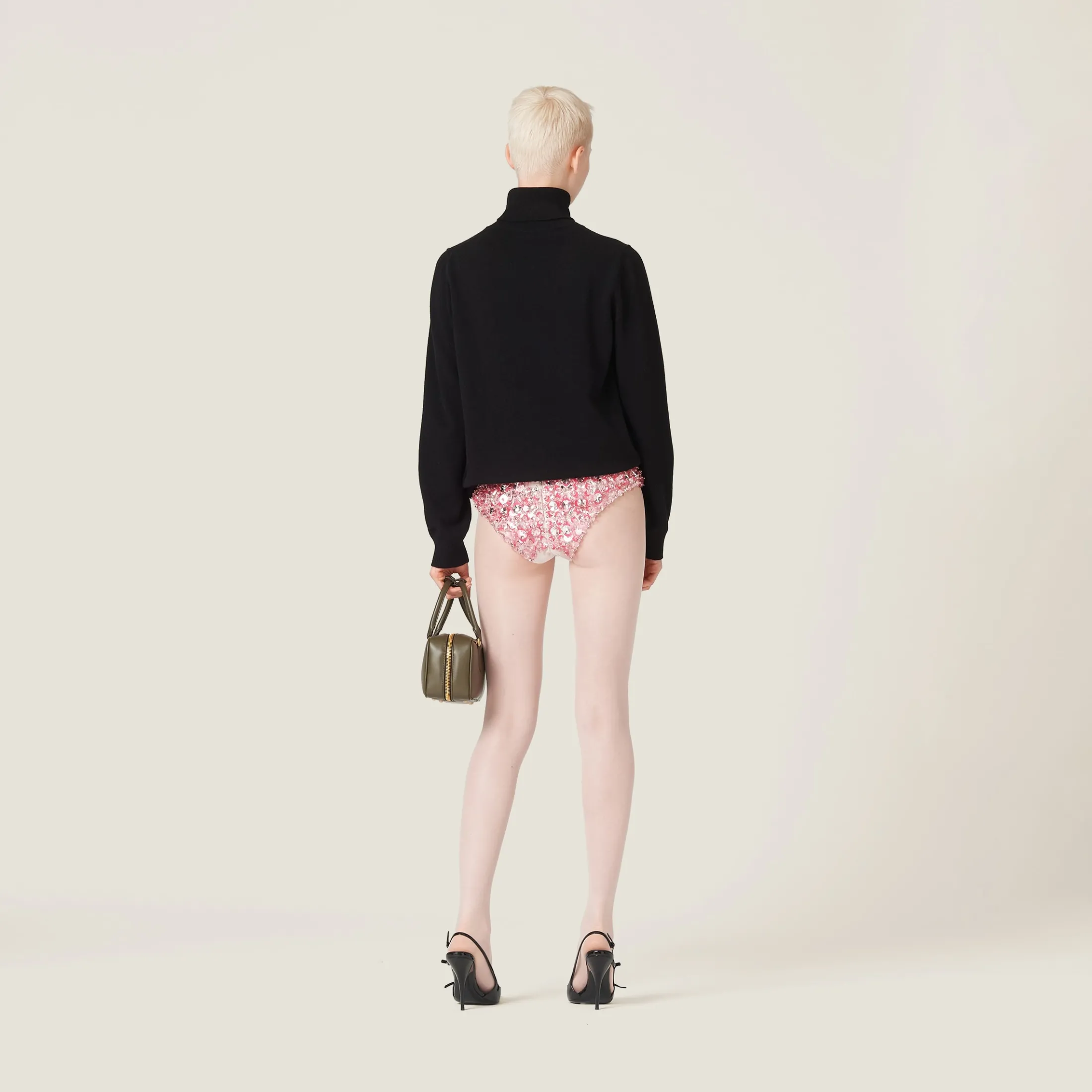 Opal Embroidered Silk And Wool Panties | Miu Miu