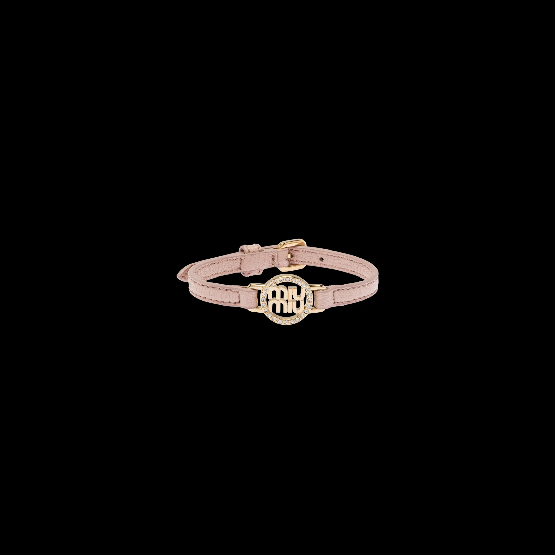 Opal Madras Leather Bracelet | Miu Miu