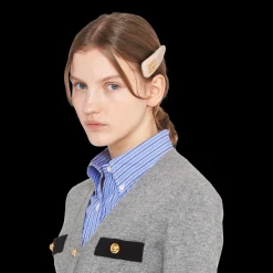 Opal Patent Leather Hair Clip | Miu Miu