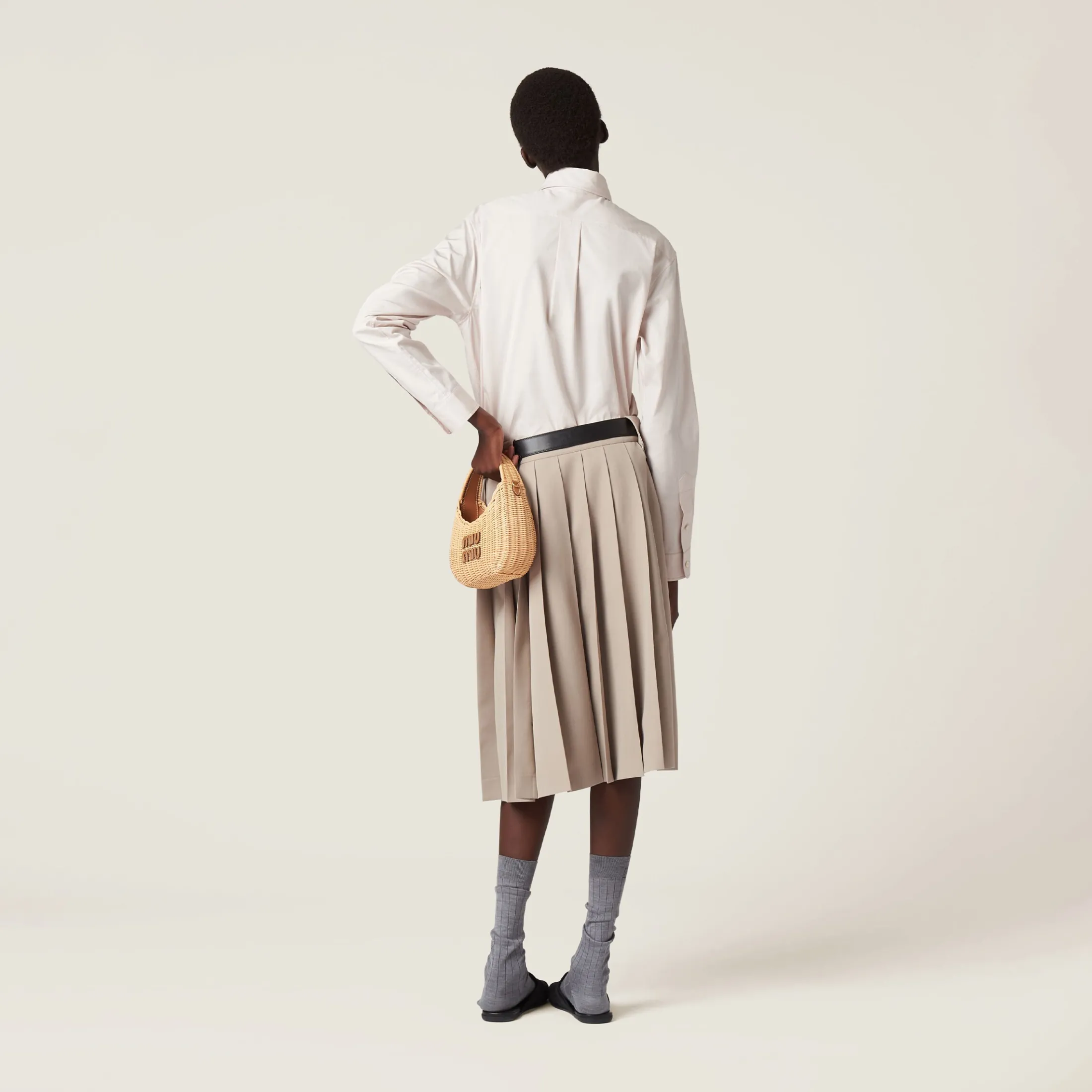 Opal Poplin Shirt | Miu Miu