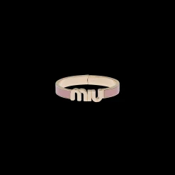 Orchid Pink Enameled Metal Bracelet | Miu Miu