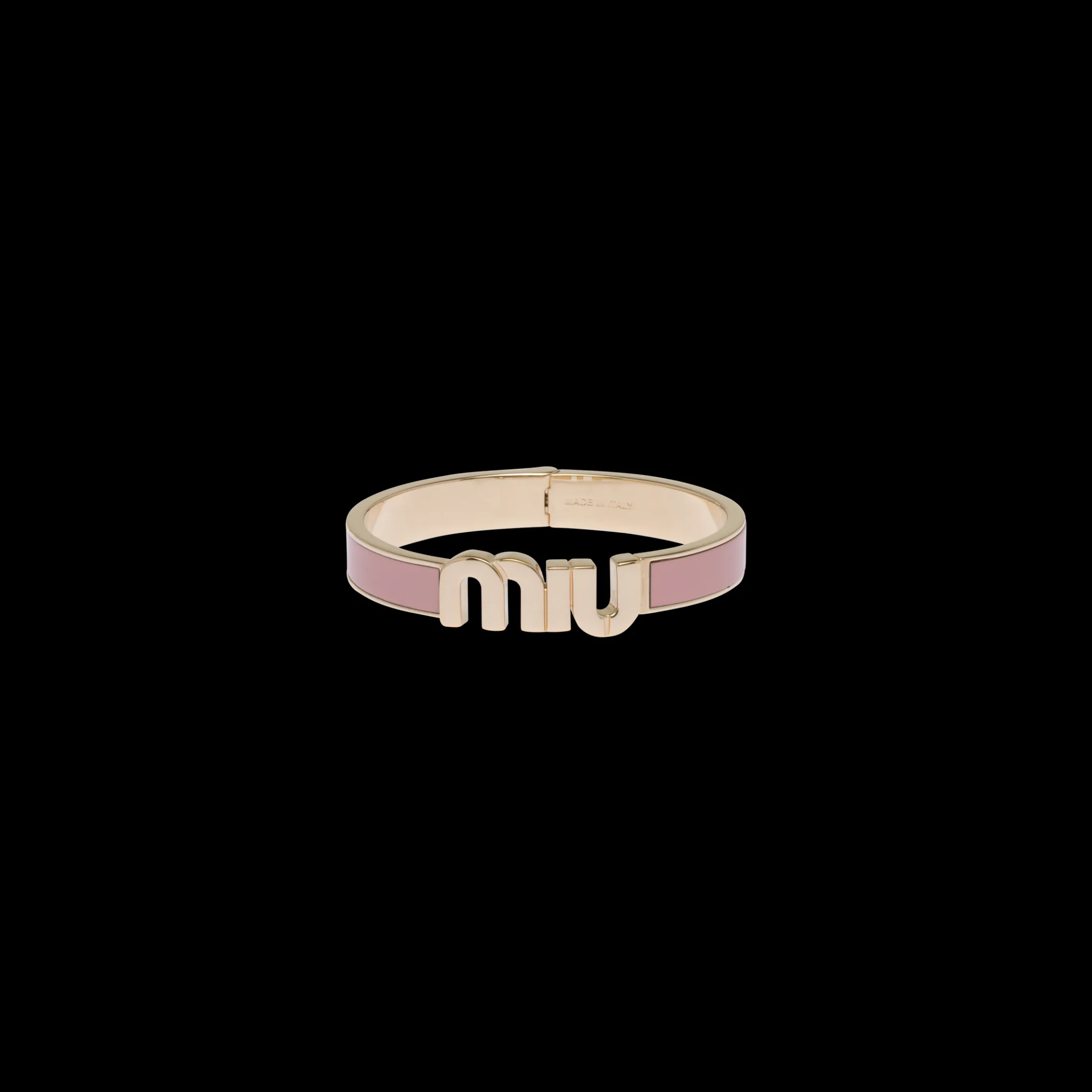Orchid Pink Enameled Metal Bracelet | Miu Miu