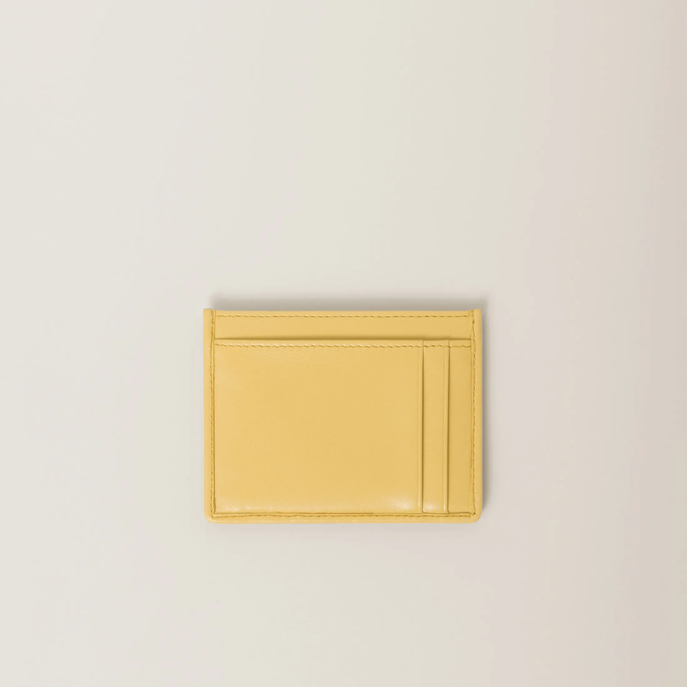 Pineapple Matelassé Nappa Leather Card Holder | Miu Miu