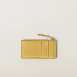 Pineapple Matelassé Nappa Leather Envelope Wallet | Miu Miu