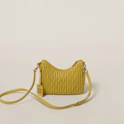 Pineapple Matelassé Nappa Leather Shoulder Bag | Miu Miu