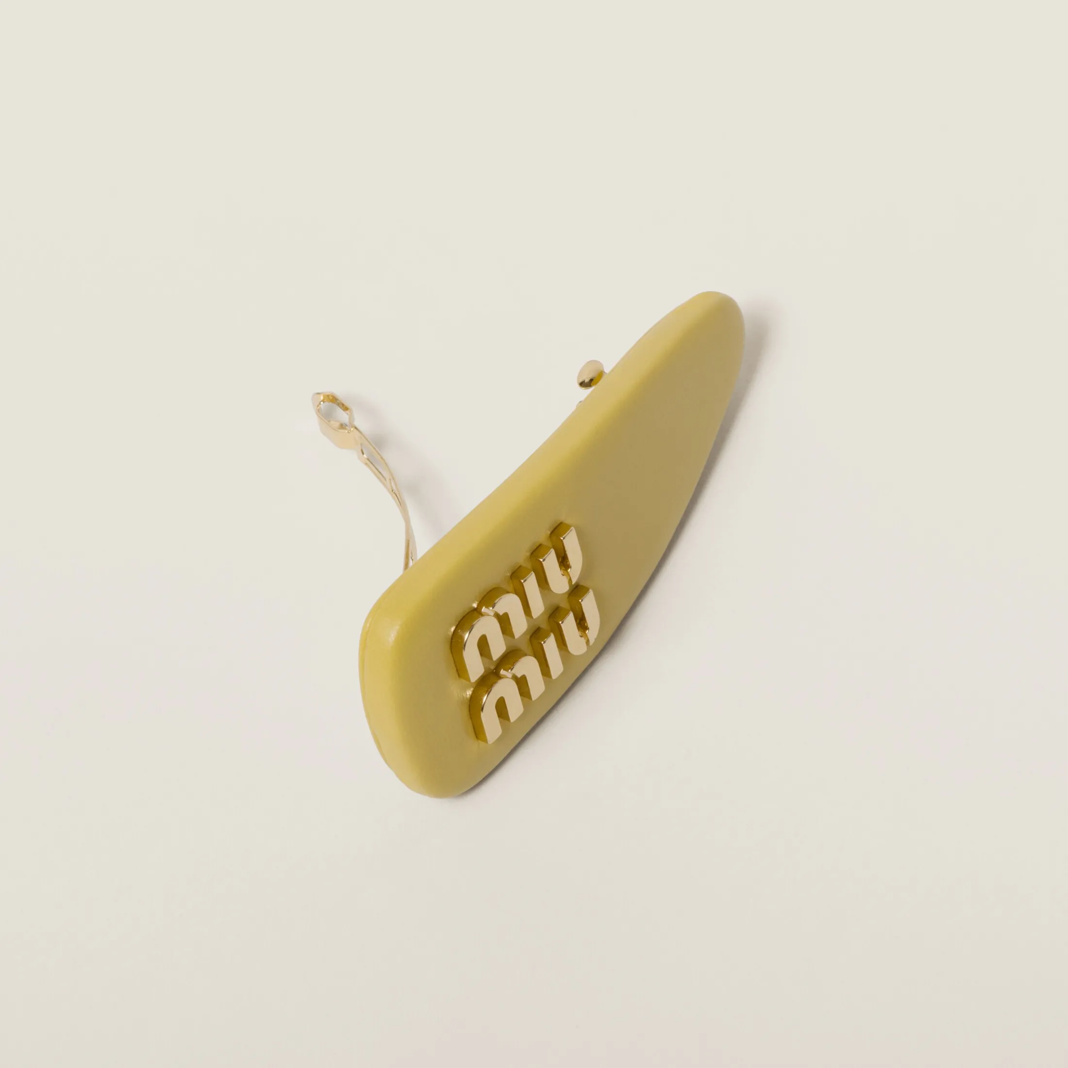 Pineapple Nappa Leather Hair Clip | Miu Miu