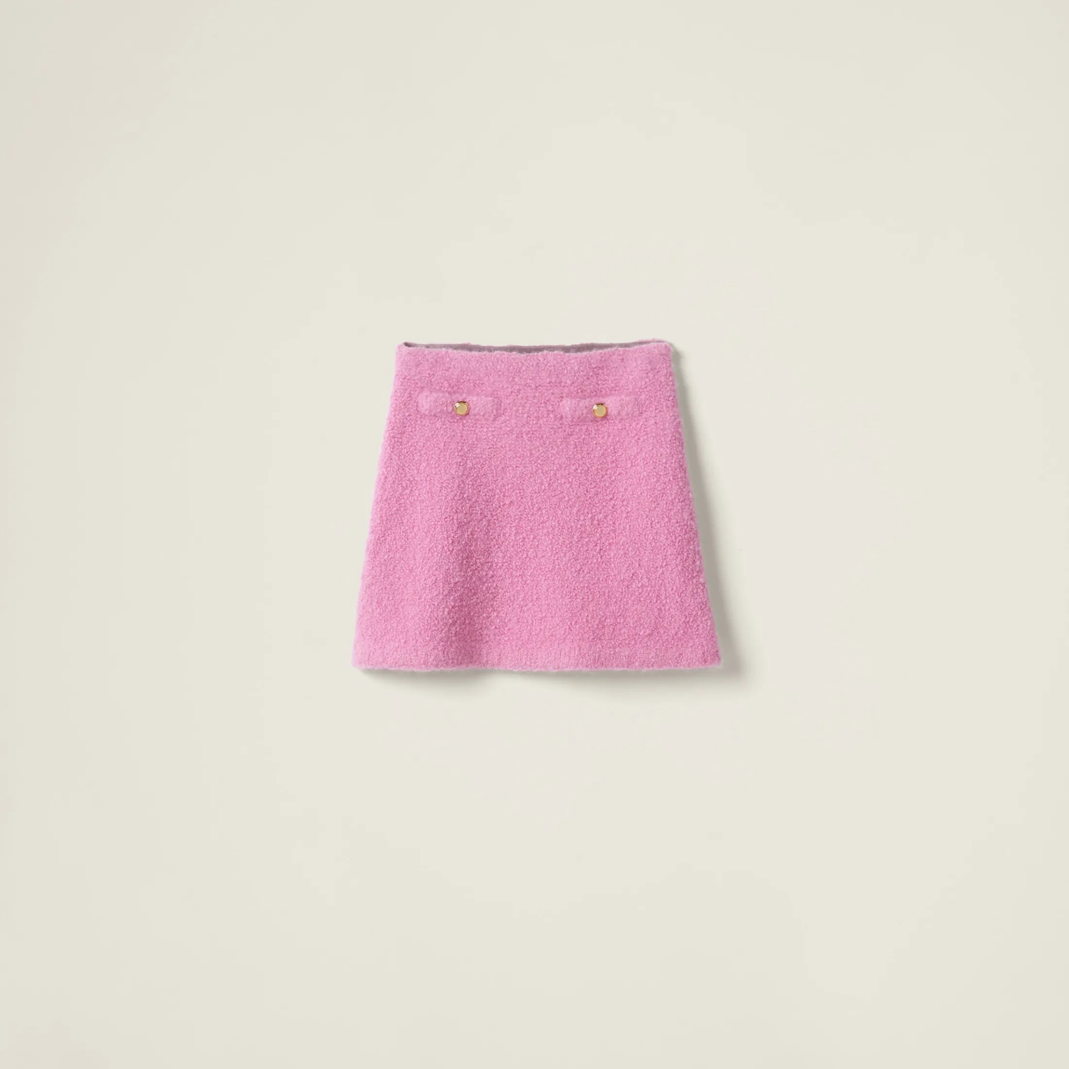 Pink Cashmere And Silk Skirt | Miu Miu
