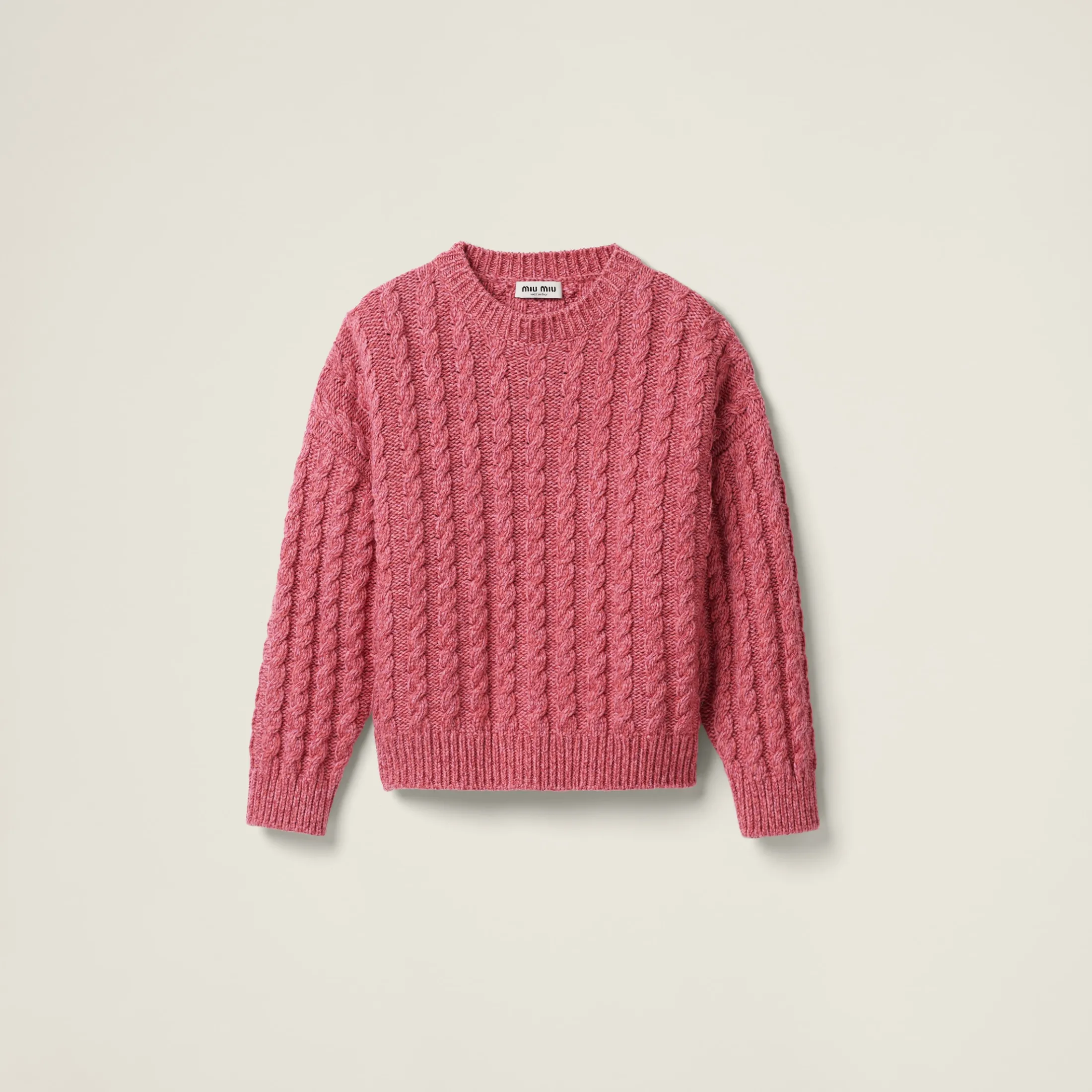 Pink Wool And Cashmere Sweater | Miu Miu
