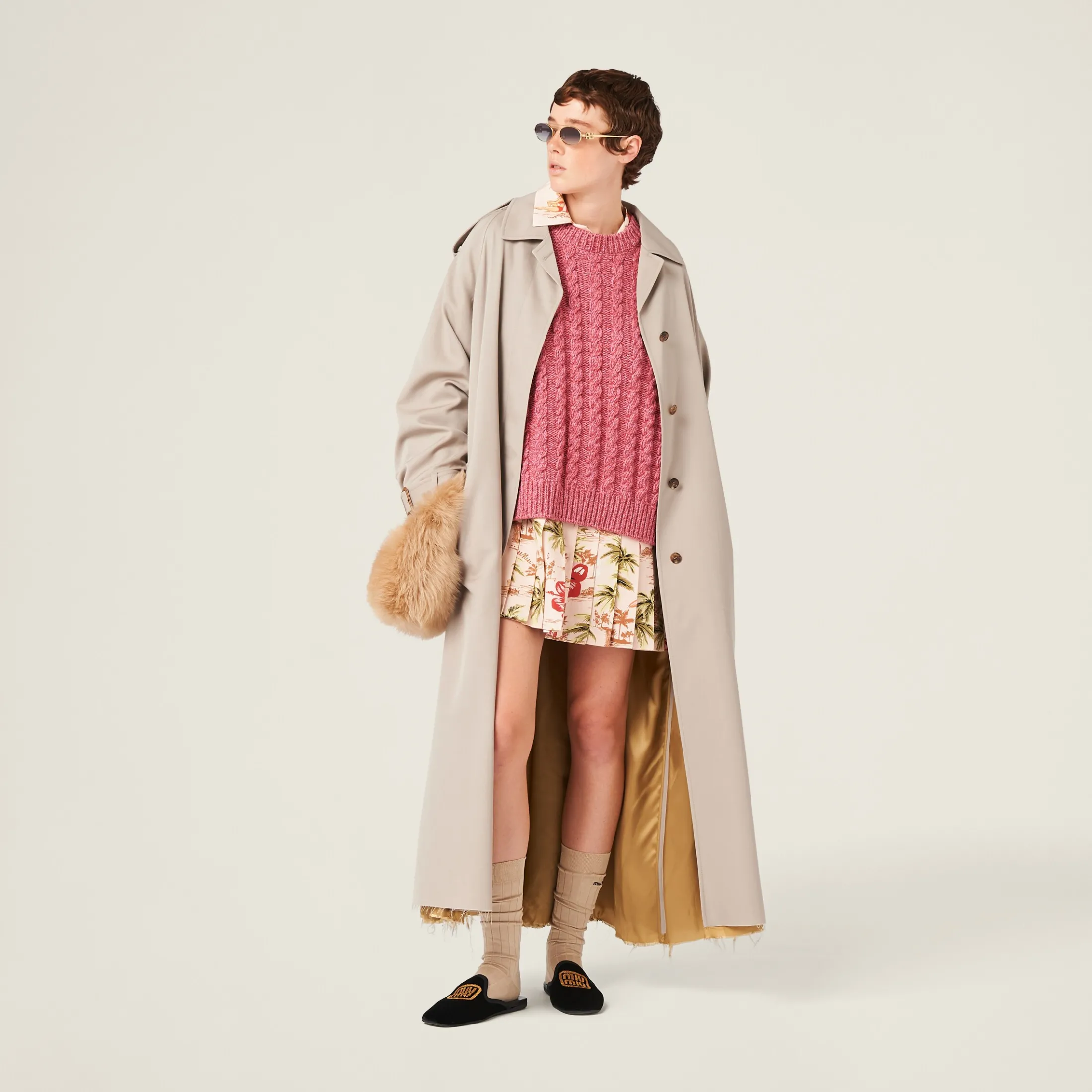 Pink Wool And Cashmere Sweater | Miu Miu