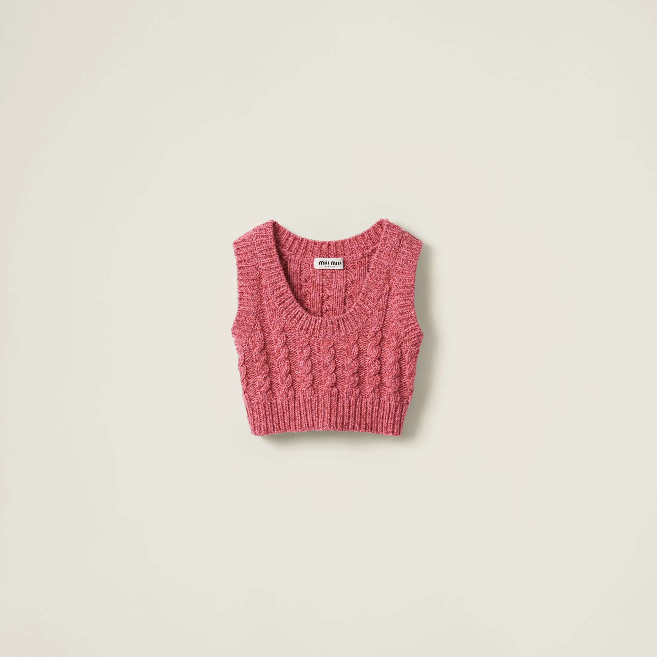 Pink Wool And Cashmere Top | Miu Miu