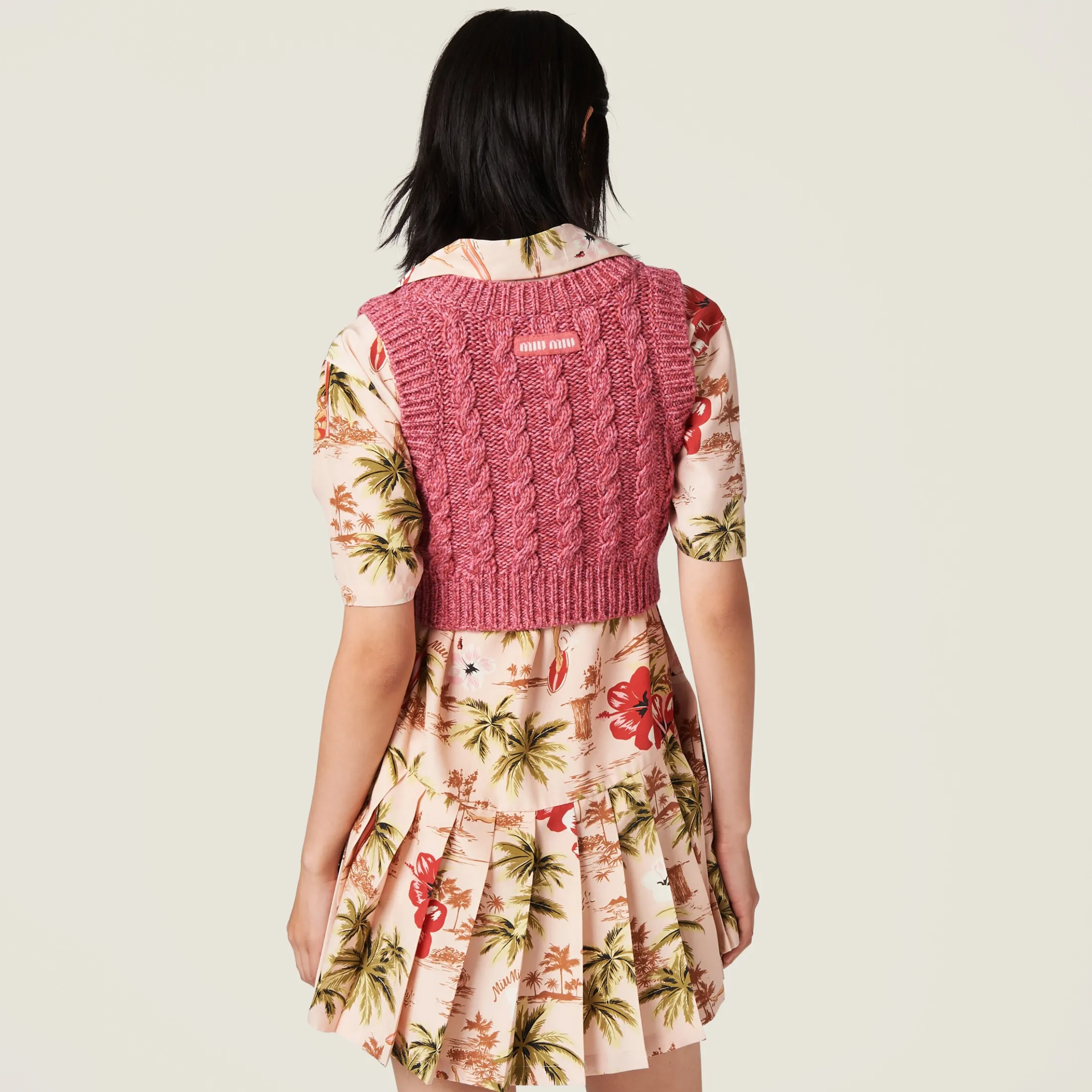 Pink Wool And Cashmere Top | Miu Miu
