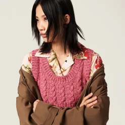 Pink Wool And Cashmere Top | Miu Miu