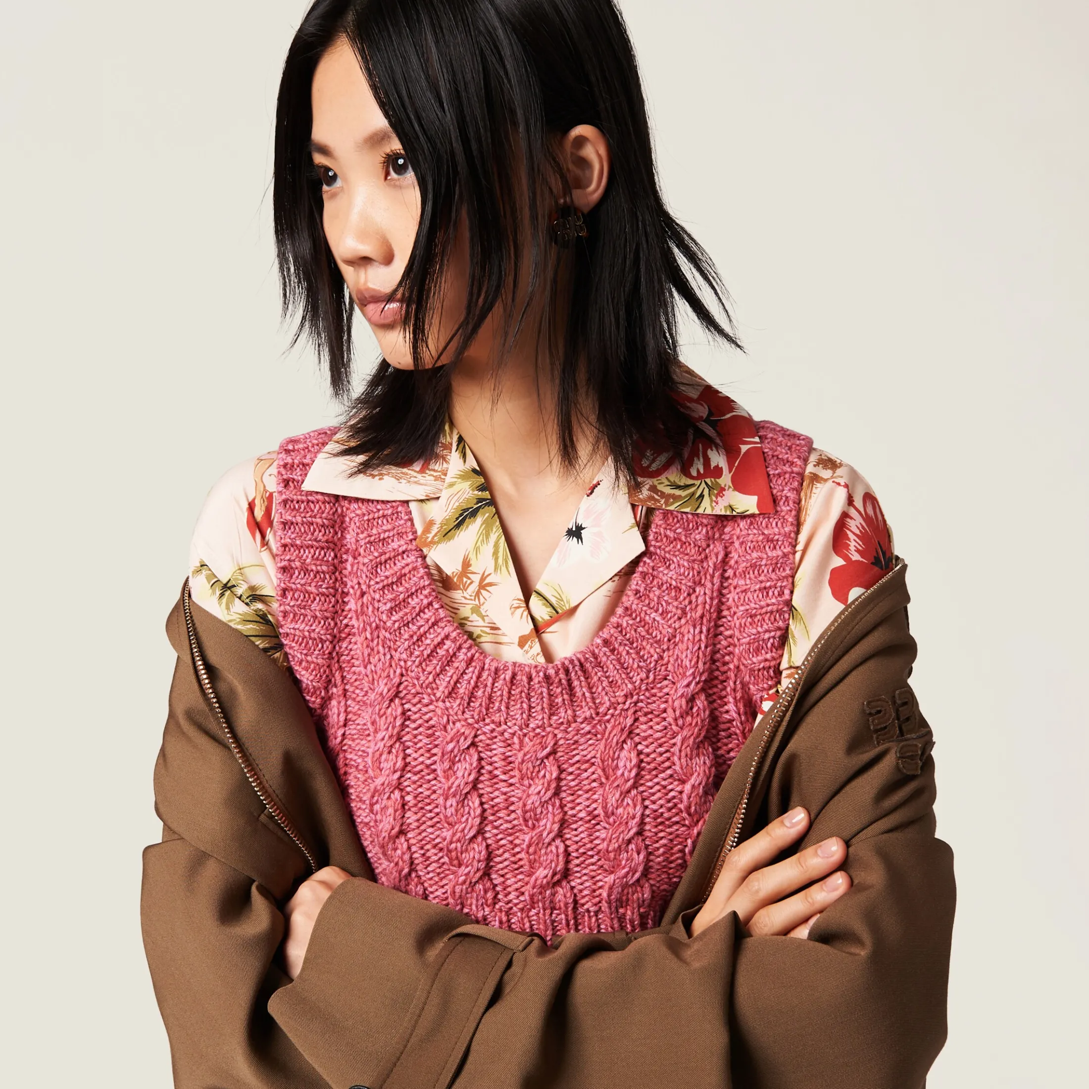Pink Wool And Cashmere Top | Miu Miu