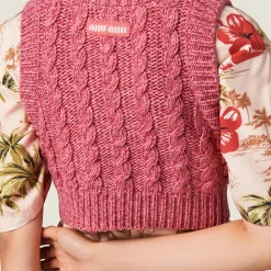 Pink Wool And Cashmere Top | Miu Miu
