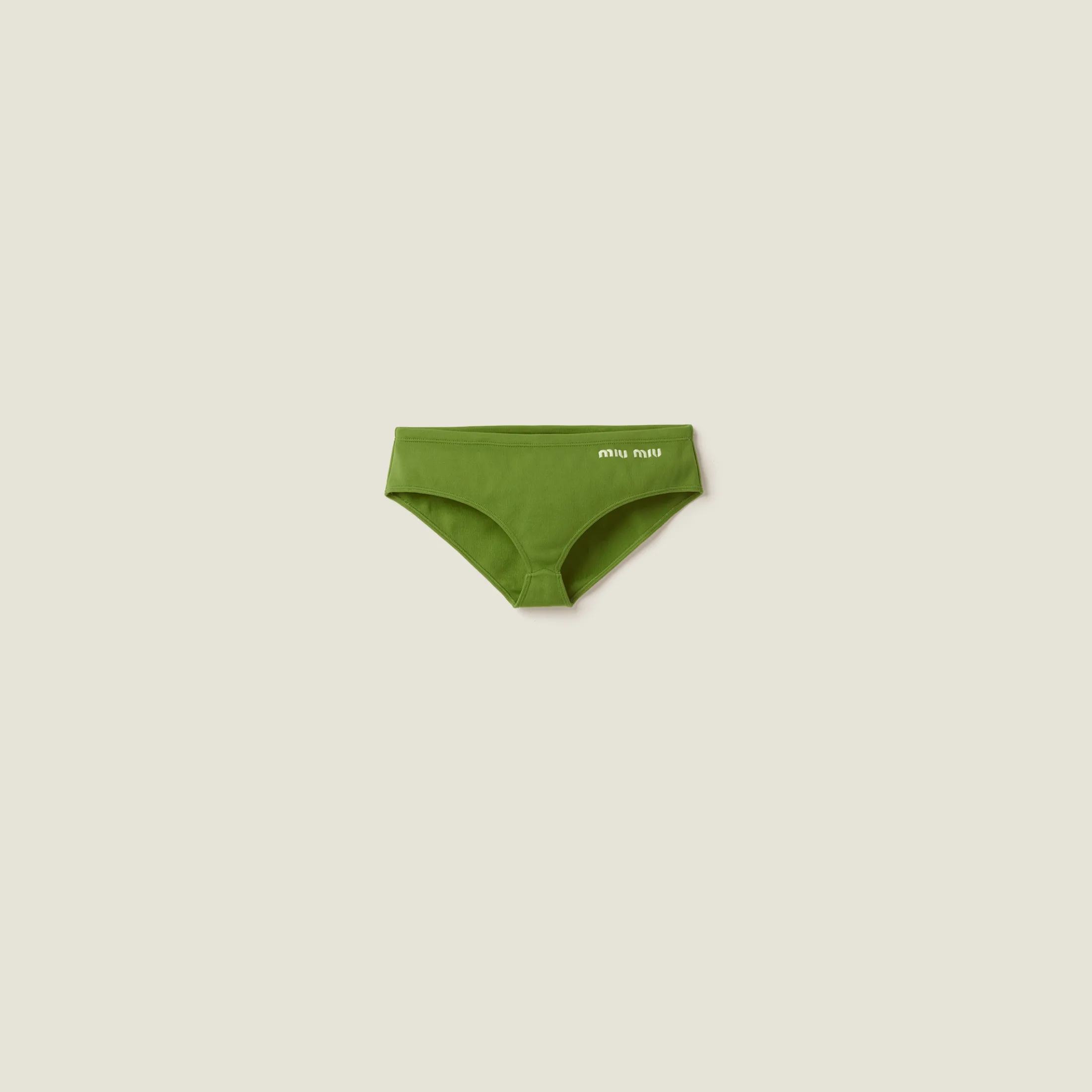 Pistachio Green Nylon Swimsuit | Miu Miu