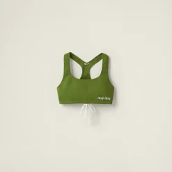 Pistachio Green Nylon Top | Miu Miu