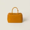Pomegranate Yellow Leather Top-handle Bag | Miu Miu