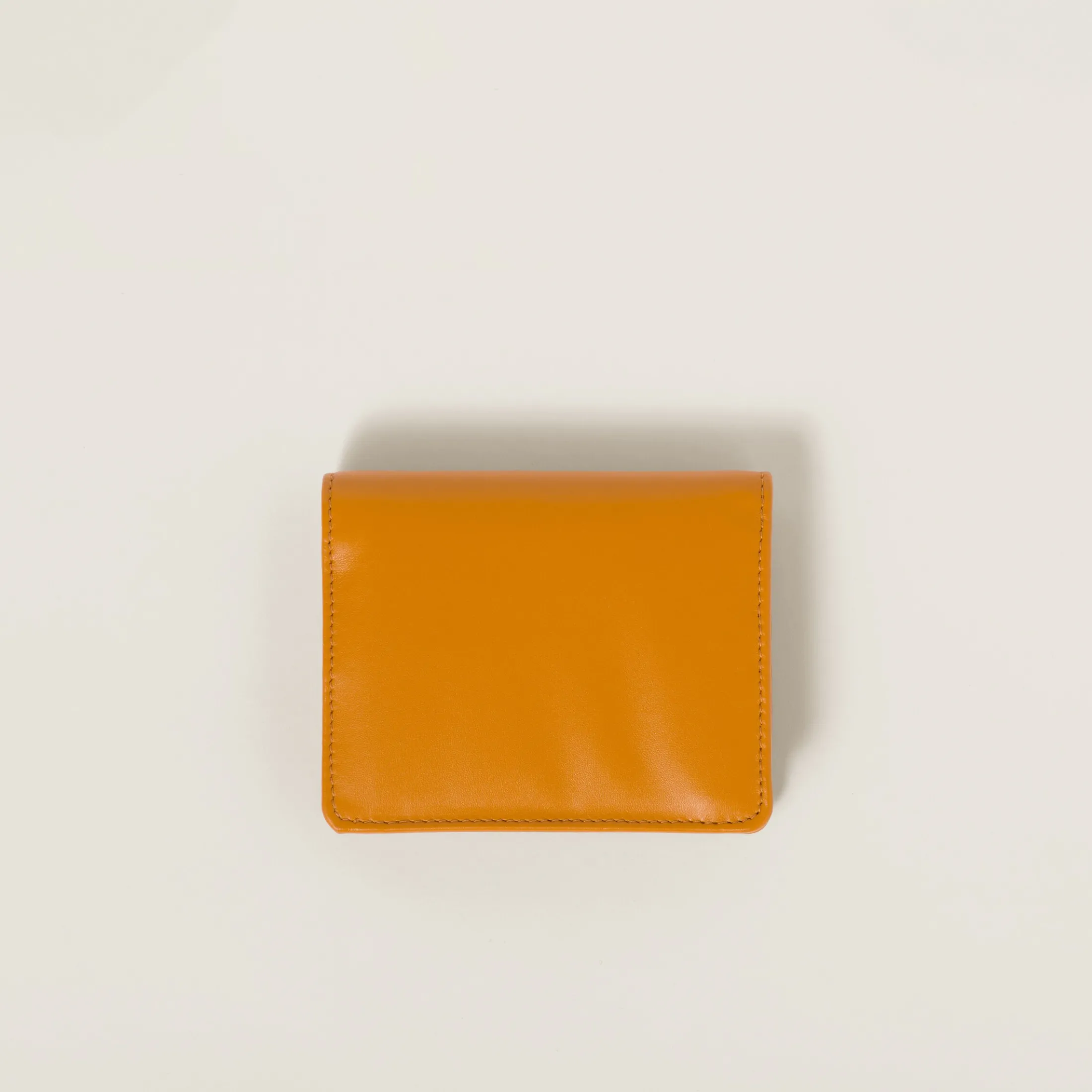 Pomegranate Yellow Small Leather Wallet | Miu Miu