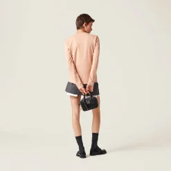 Powder Pink Cotton T-shirt | Miu Miu