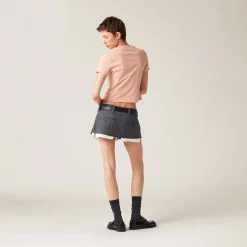 Powder Pink Cotton T-shirt | Miu Miu