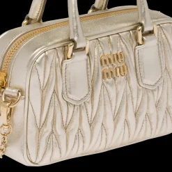 Pyrite Arcadie Matelassé Nappa Leather Mini-bag | Miu Miu