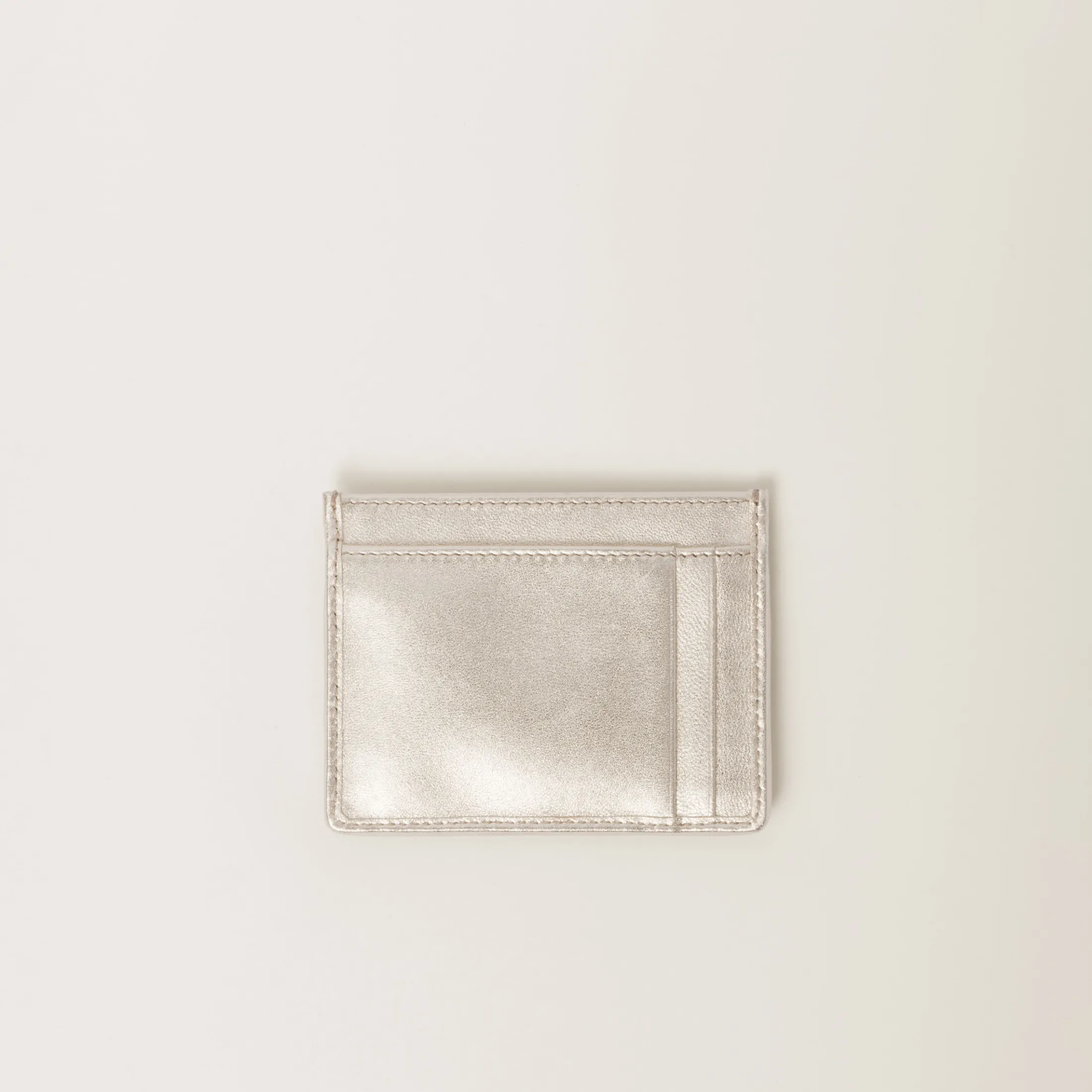 Pyrite Matelassé Nappa Leather Card Holder | Miu Miu