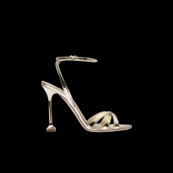 Pyrite Metallic Leather Sandals | Miu Miu