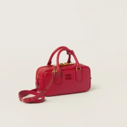 Red Arcadie Leather Bag | Miu Miu