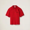 Red Cotton Piqué Polo Shirt | Miu Miu