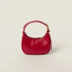 Red Leather Hobo Bag | Miu Miu