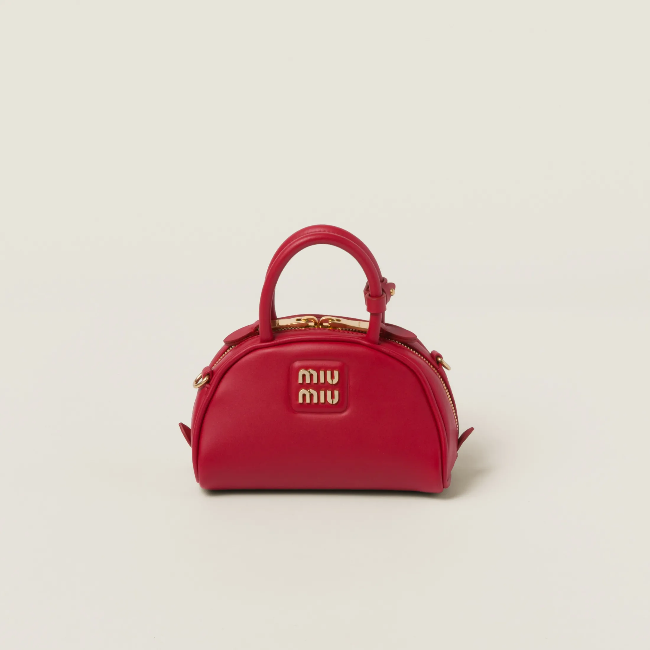 Red Leather Top-handle Bag | Miu Miu