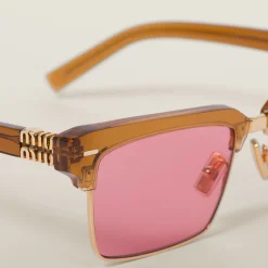 Red Lenses Miu Miu Runway Sunglasses | Miu Miu