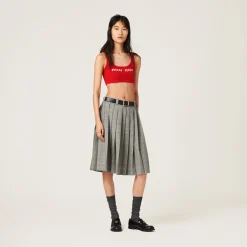 Red Viscose Top | Miu Miu