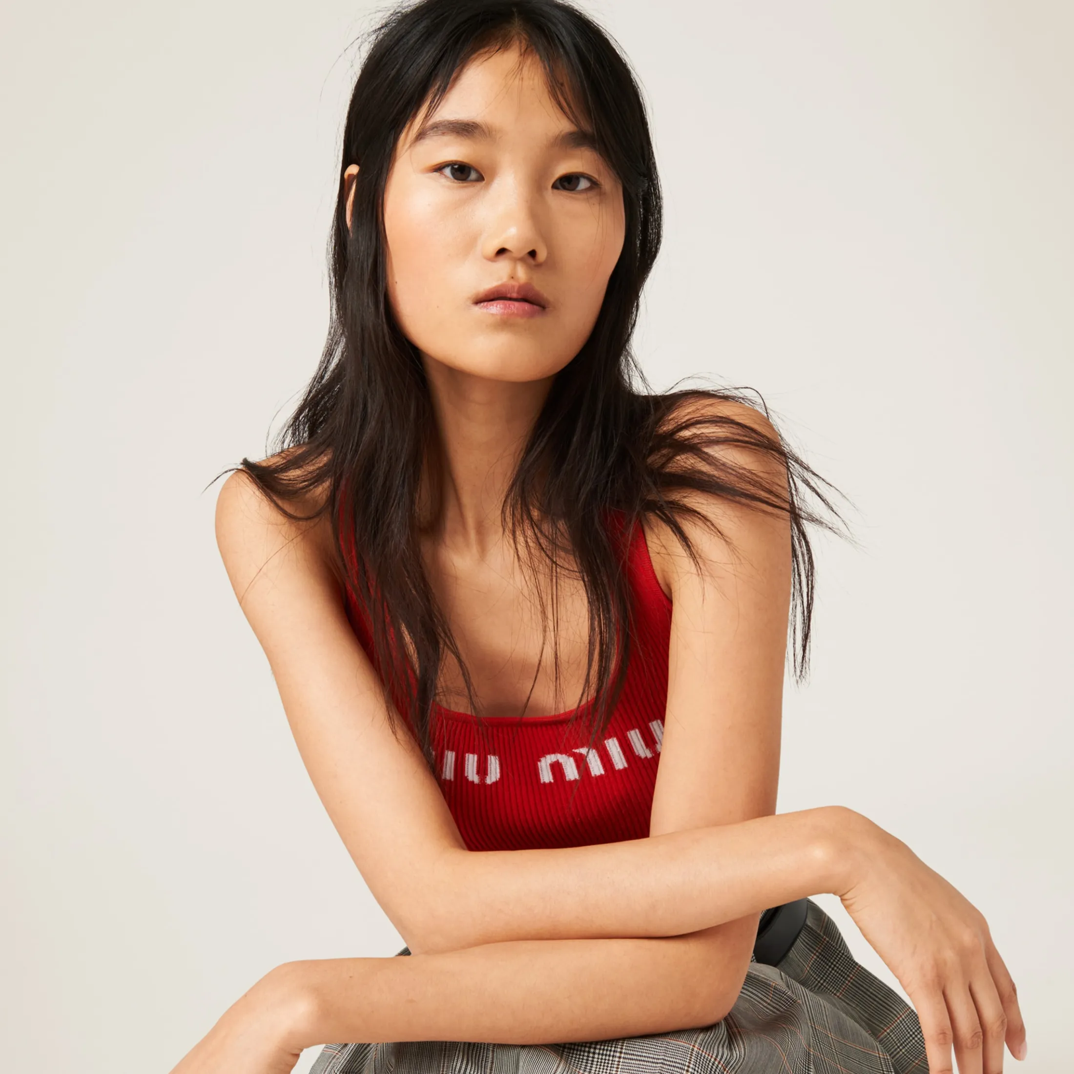 Red Viscose Top | Miu Miu