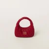 Red Wander Matelassé Nappa Leather Hobo Bag | Miu Miu