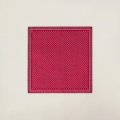 Red/black Printed Twill Scarf | Miu Miu