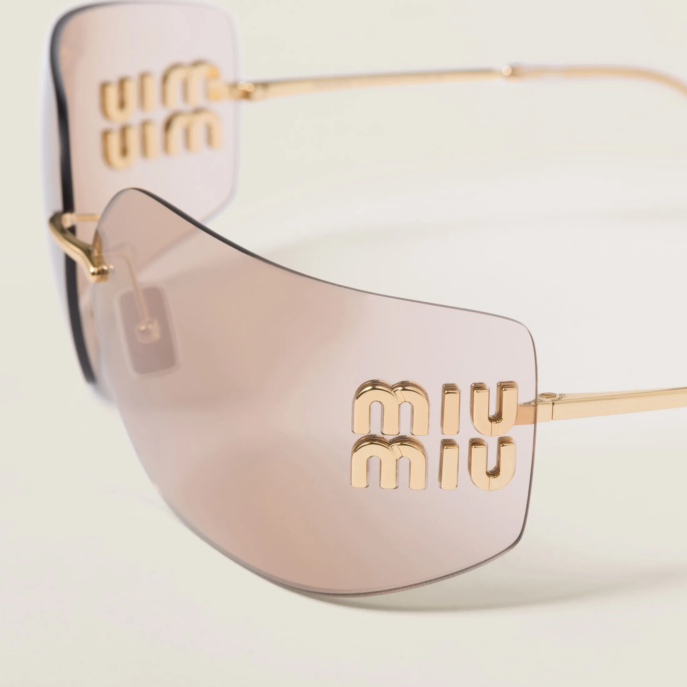 Rose Gold Lenses Miu Miu Runway Sunglasses | Miu Miu