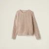 Sand Beige Cashmere Sweater | Miu Miu