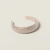 Sand Beige Duchess Headband | Miu Miu