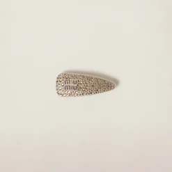 Sand Beige Duchesse Hair Clip | Miu Miu