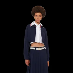 Sand/white Nappa Leather Belt | Miu Miu