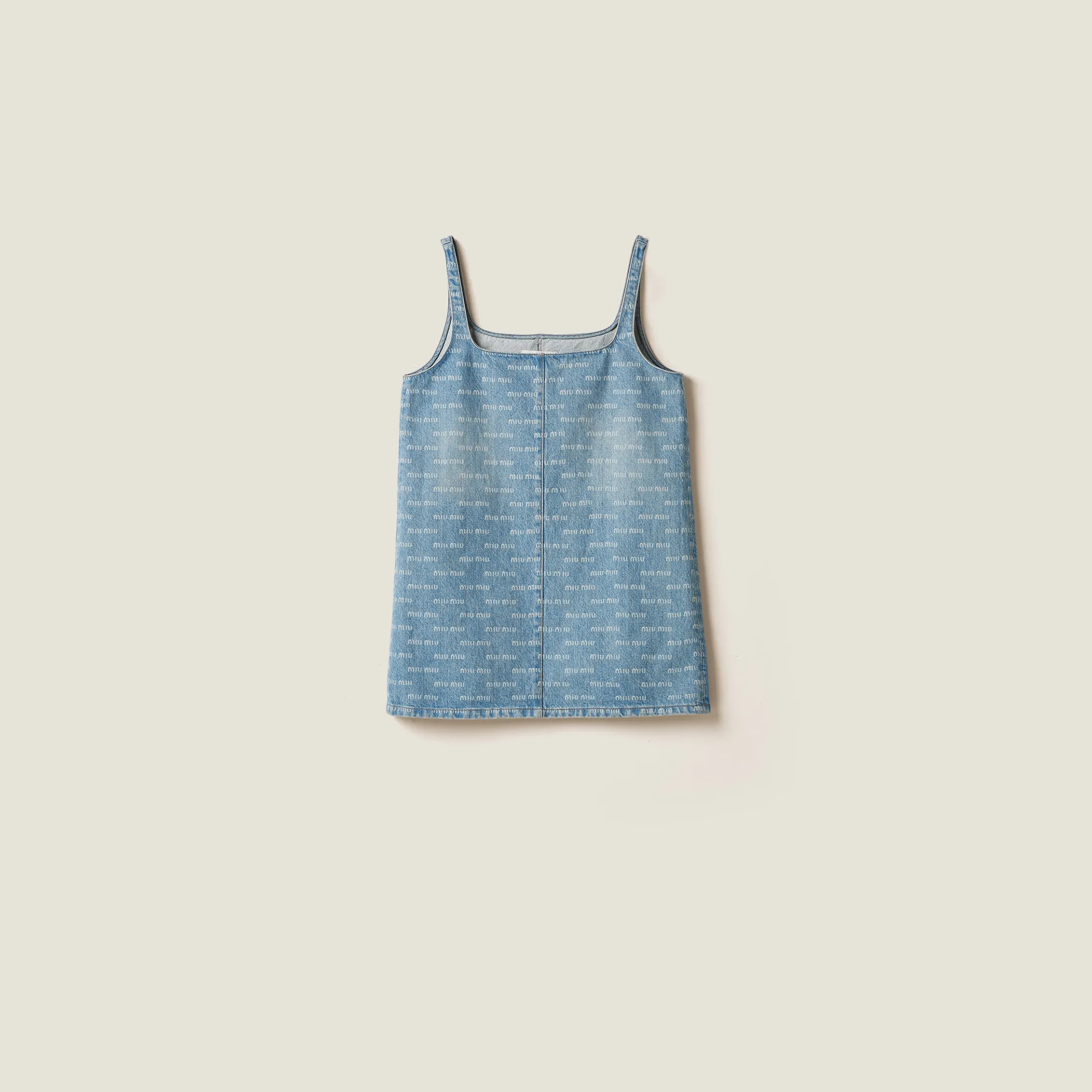 Sapphire Blue Denim Dress | Miu Miu