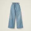 Sapphire Blue Denim Jeans | Miu Miu