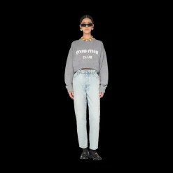 Sapphire Blue Denim Jeans | Miu Miu